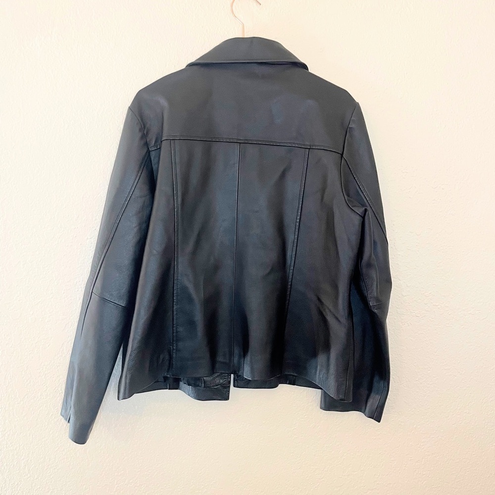 Bagatelle Black Leather Jacket - Picture 7 of 8
